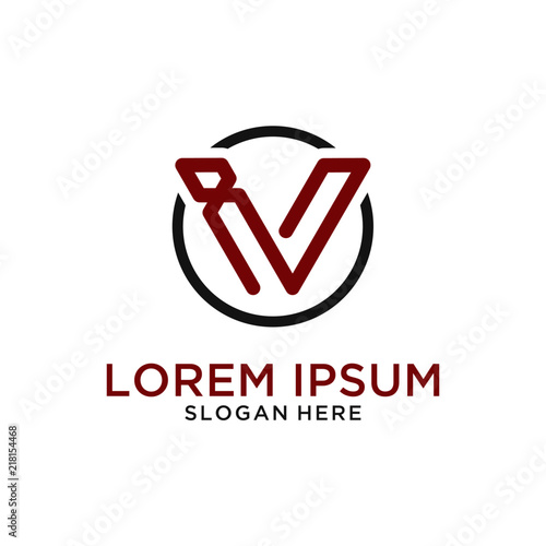 Free Download IV letter logo design - GFXLoad