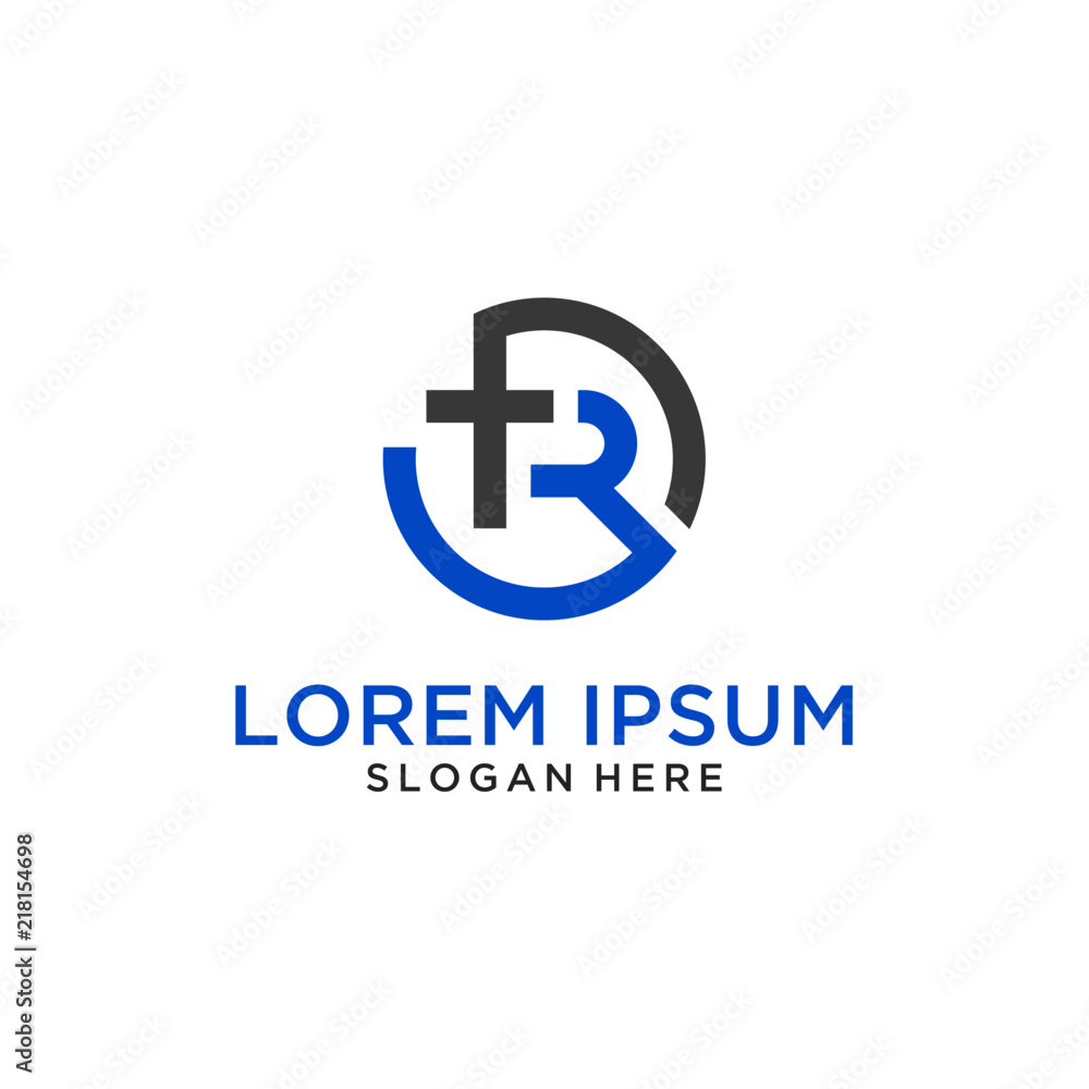 Letter TR logo design Letter TR logo design