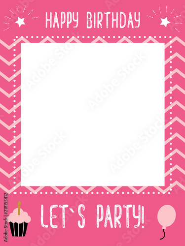 little girl s birthday photo booth props frame