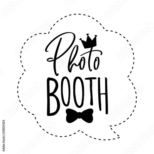 Photo booth photobooth props sign or icon.