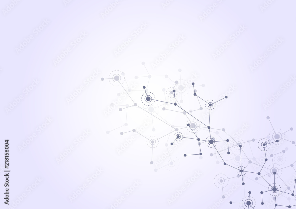 Abstract connecting dots and lines molecule background. Connection science compounds, medical, technology or scientific concept background. Vector illustration Abstract connecting dots and lines molecule background. Connection science compounds, medical, technology or scientific concept background. Vector illustration