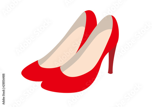 赤いハイヒール