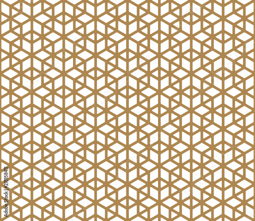 Seamless pattern based on Japanese ornament Kumiko