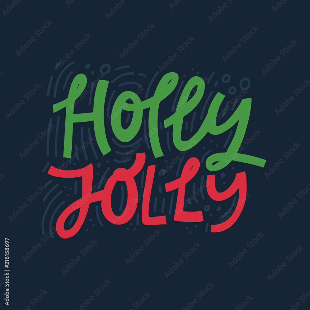 Holly Jolly Lettering