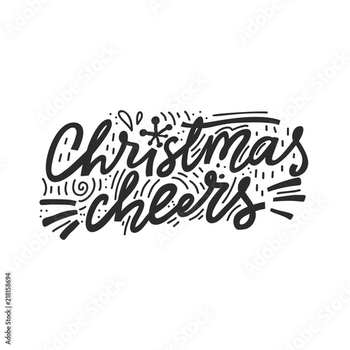 Christmas Cheers Lettering