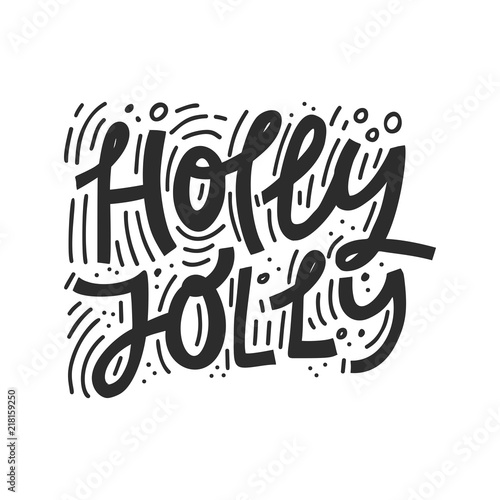 Holly Jolly Lettering