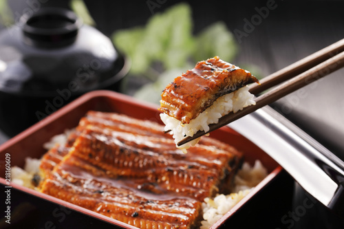 うな重　Unagi Grilled Eel over Rice with Japanese Sauce