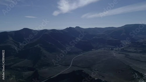 Wide panning of the mountain range from a drone point of view
Northan Drakensberg mountains, South Africa photo