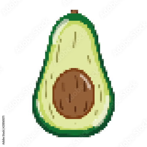 pixelated delicious avocado fresh fruit nutrition