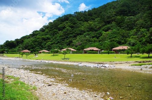 沖縄の山奥の清流