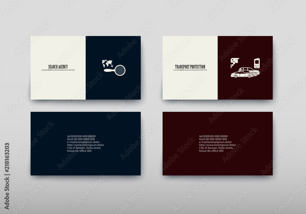 Business card containing contact information making it easier to find clients for promoting goods and services in the financial market Business card containing contact information making it easier to find clients for promoting goods and services in the financial market