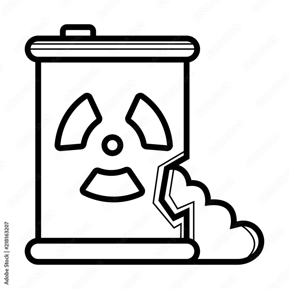 Toxic waste spilling from barrel icon Toxic waste spilling from barrel icon