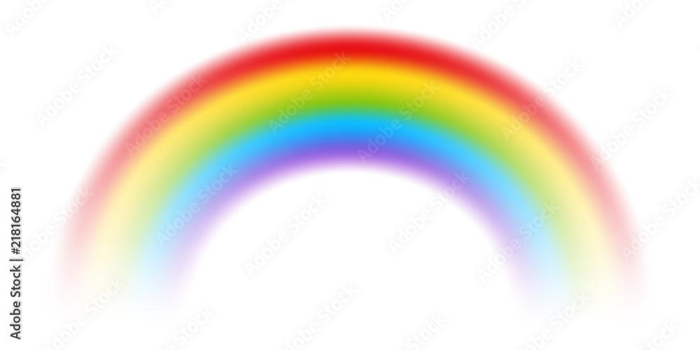 Obraz premium Vector rainbow with transparent effect