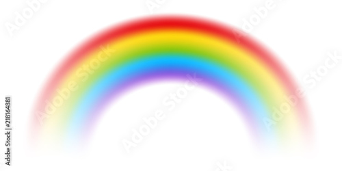 Vector rainbow with transparent effect