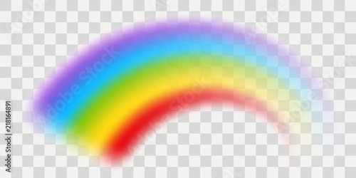 Vector rainbow with transparent effect