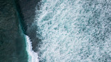 Aerial: ocean surface waves view