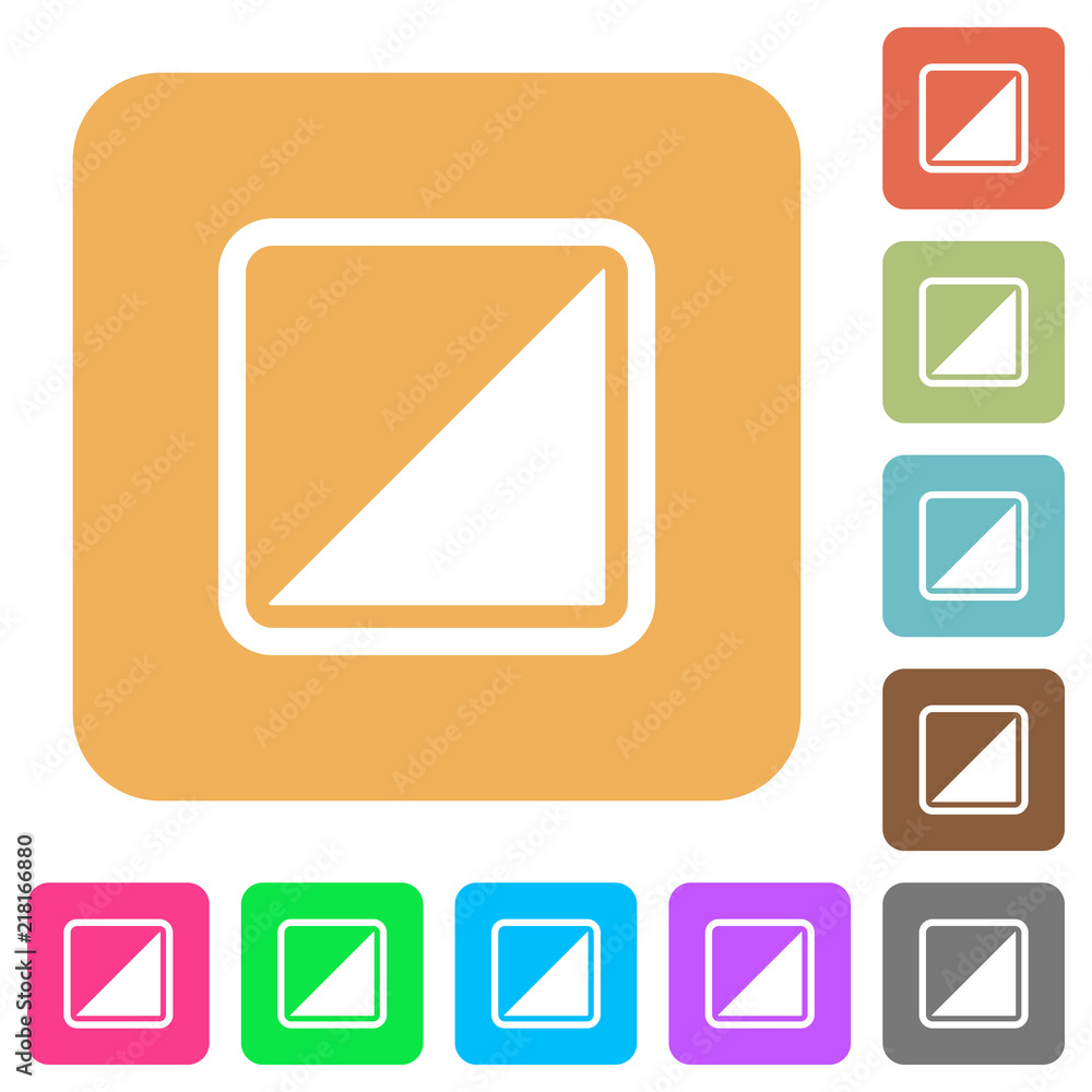 Invert object rounded square flat icons Invert object rounded square flat icons