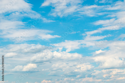 white clouds on a blue sky