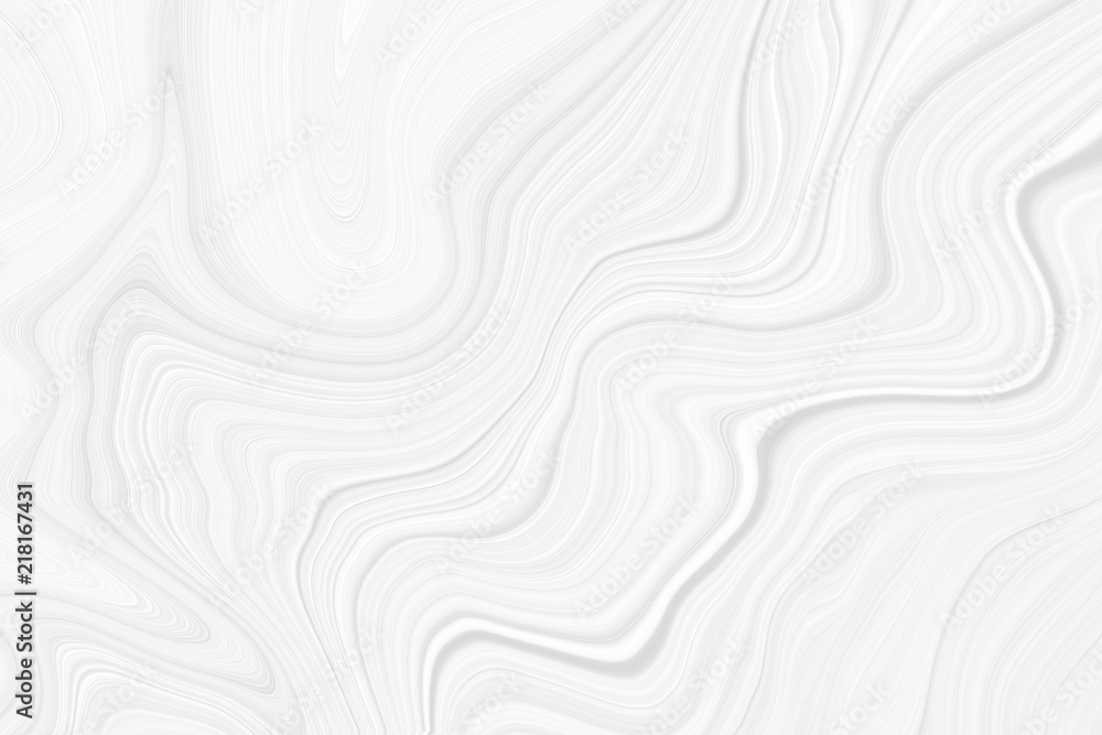 Fototapeta The texture of white marble for a pattern of packaging in a modern style. Beautiful drawing with the divorces and wavy lines in gray tones for wallpapers and screensaver.