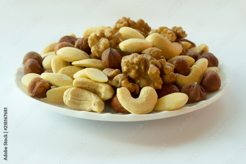 Nuts mixture hazelnuts almonds walnuts cashew Nuts mixture hazelnuts almonds walnuts cashew