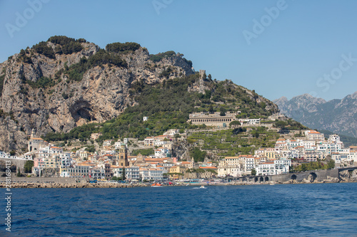 View of Amalfi. Amalfi is a charming resort town on the scenic Amalfi Coast of Italy.