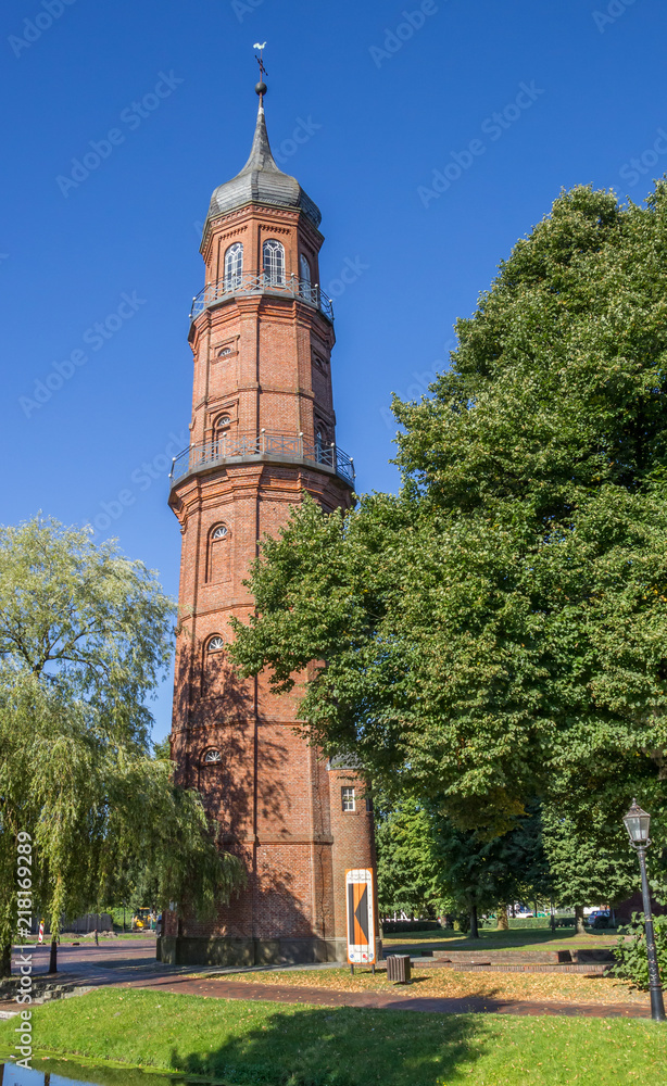 Fototapeta premium Historical tower Alter Turm in the center of Papenburg, Germany