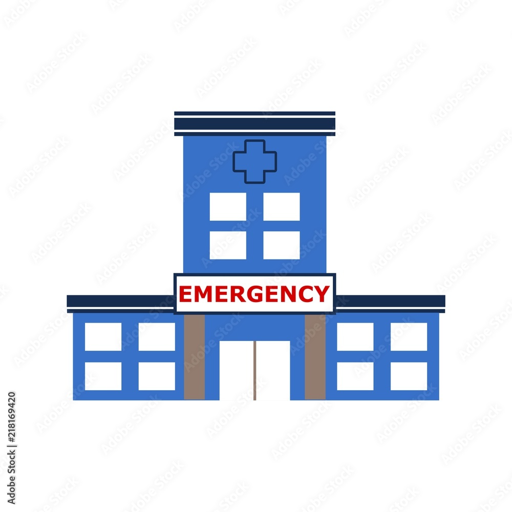 Hospital concept illustration, Emergency icon Hospital concept illustration, Emergency icon