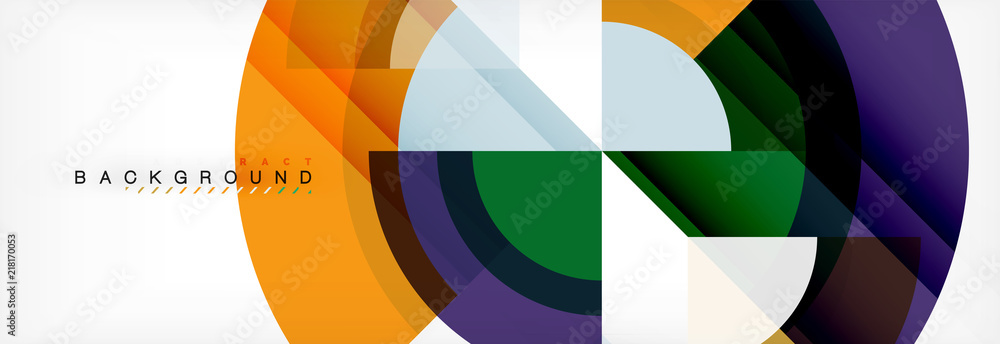 Vector circular geometric abstract background Vector circular geometric abstract background