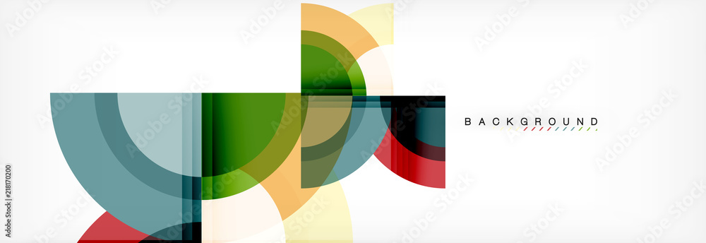 Vector circular geometric abstract background Vector circular geometric abstract background