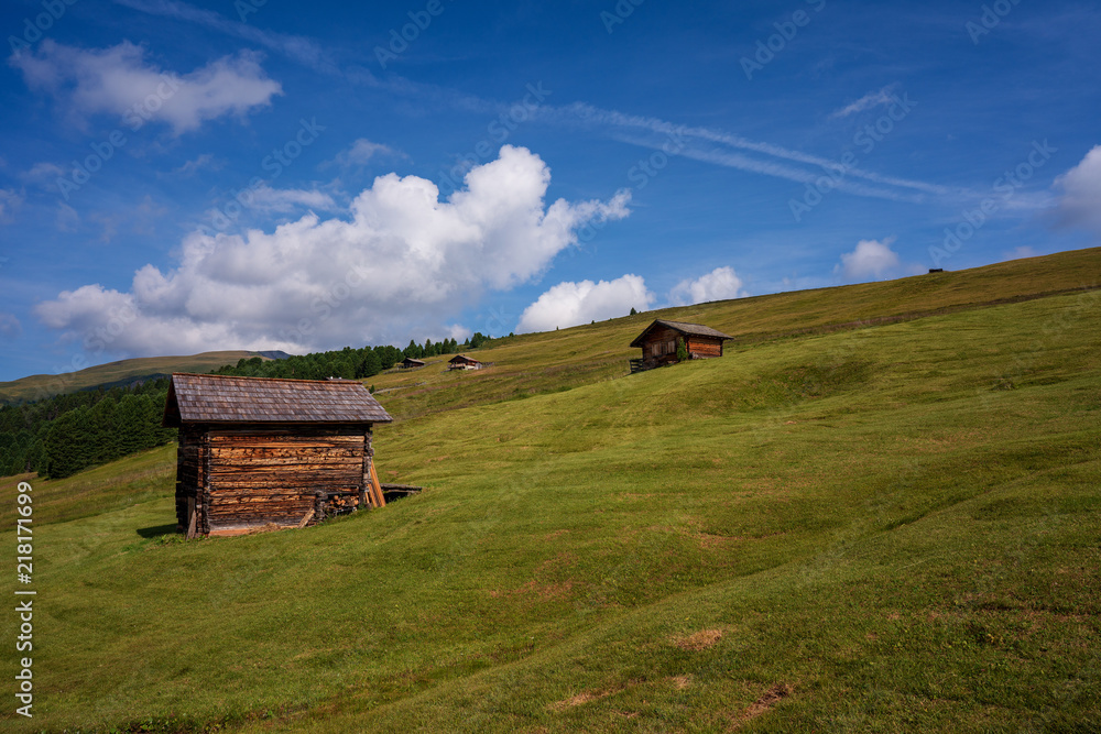 Alpine huts in South Tyrol