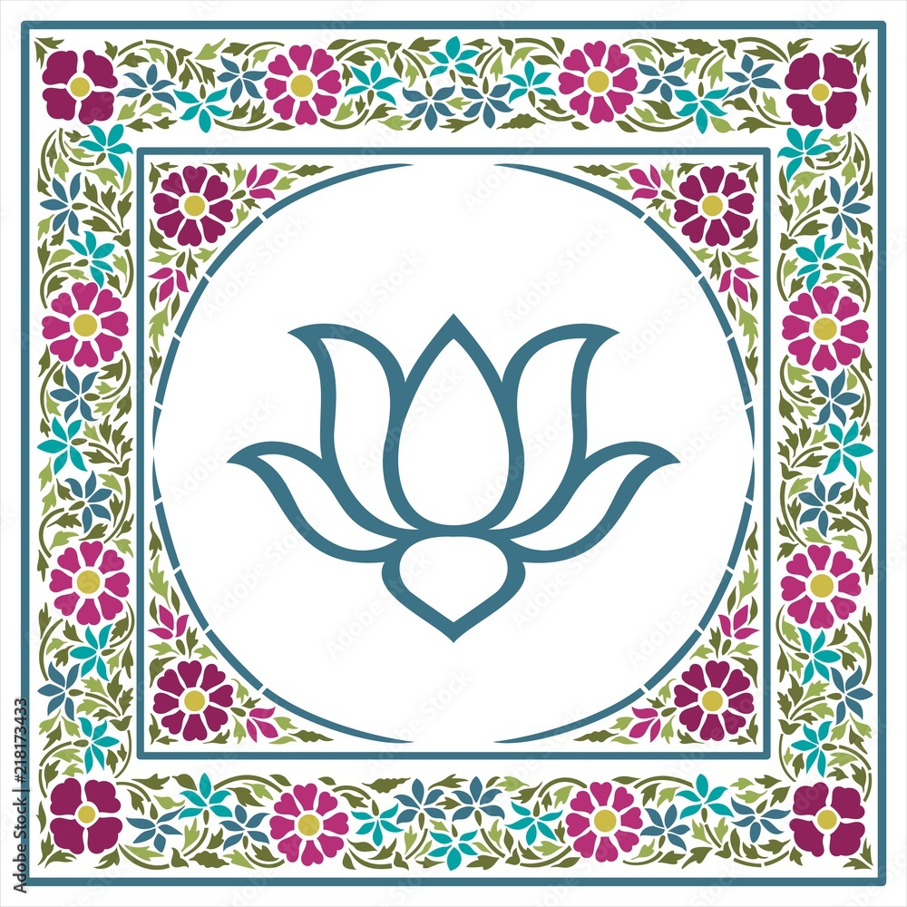 water lily, wedding card design, royal India water lily, wedding card design, royal India