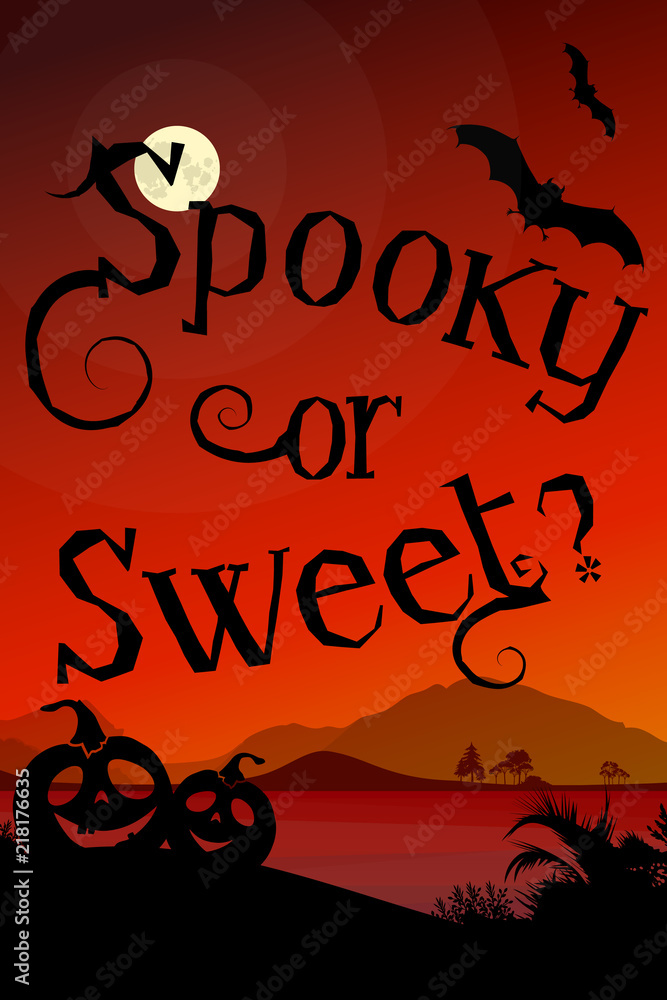 Halloween style background river and full moon at night with copy space. Halloween style background river and full moon at night with copy space.
