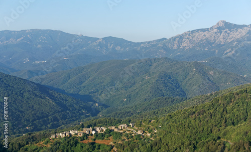 Porri di Casinca and San Petrone mountain in Corsica