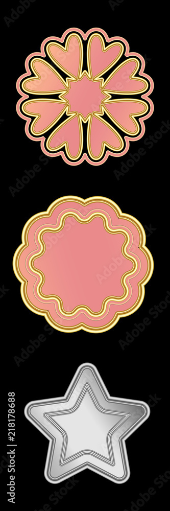 floral and star isolated design elements for your creative projects. cool gradients gold, rose-gold and silver gradients included in the eps. file. for template designs, certificates and award floral and star isolated design elements for your creative projects. cool gradients gold, rose-gold and silver gradients included in the eps. file. for template designs, certificates and award