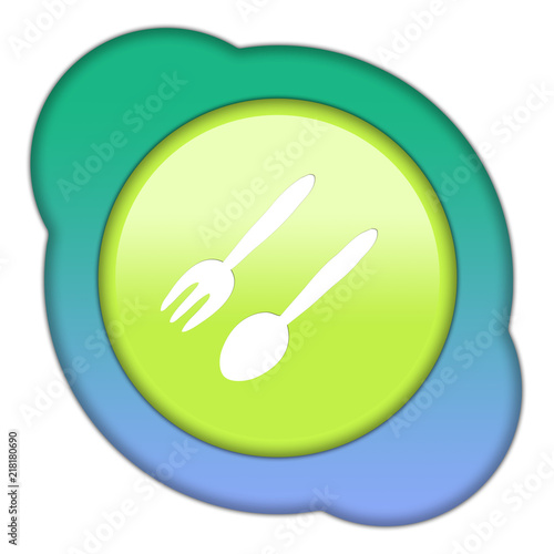 иконка посуда в круге