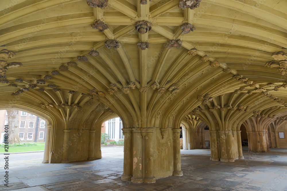The undercroft of Lincoln's inn chapel in London, free public access