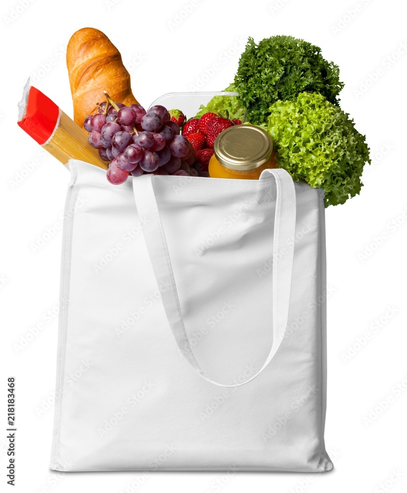 Bag full of groceries Stock Photo Adobe Stock