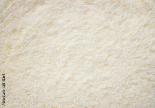 White no crust sandwich bread slices texture close up.