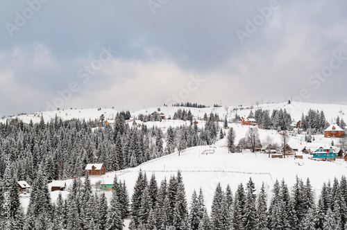 Winter Carpathian Mountains