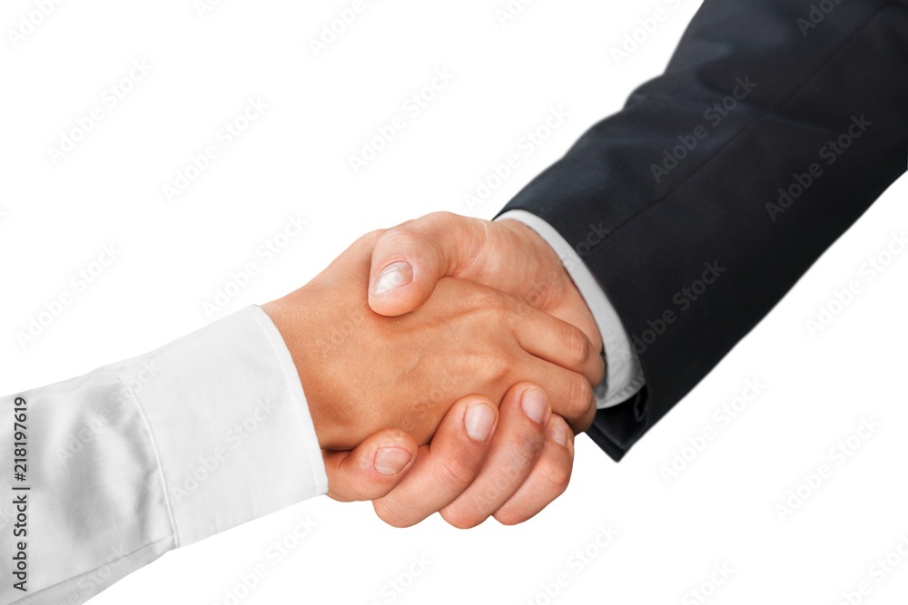 Closeup of Two Business People Shaking Hands Closeup of Two Business People Shaking Hands