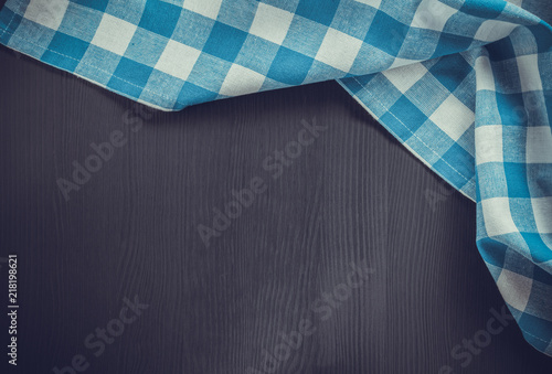 cloth napkin on wooden