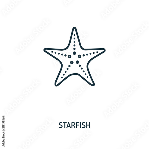 Starfish creative icon. Simple element illustration. Starfish concept symbol design from beach icon collection. Can be used for web, mobile and print. web design, apps, software, print.