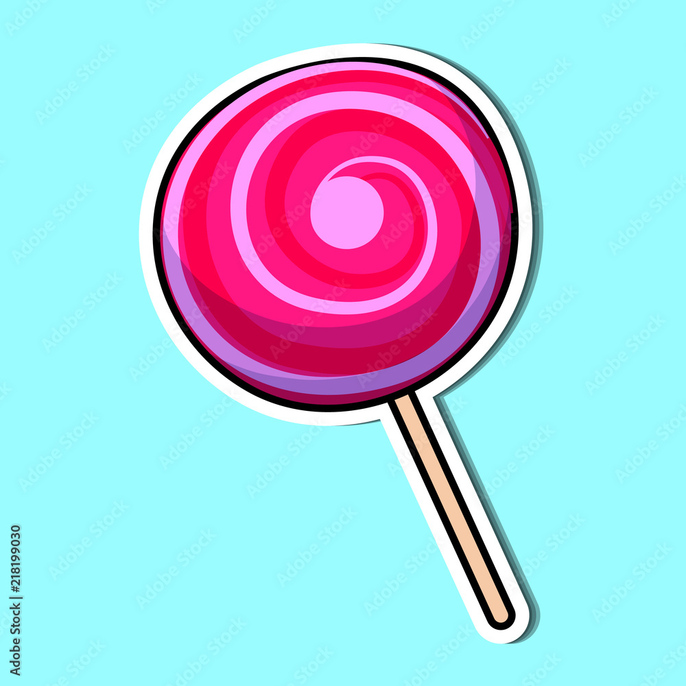 Candy of simple color illustrations Candy of simple color illustrations
