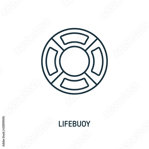 Lifebuoy creative icon. Simple element illustration. Lifebuoy concept symbol design from beach icon collection. Can be used for web, mobile and print. web design, apps, software, print.