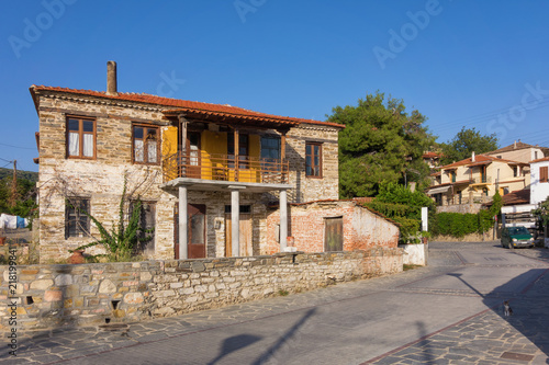 Architecture in the old Nikiti village, Sithonia, Chalkidiki, Greece © kokixx