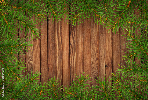 Frame with twigs of Christm...