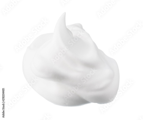 Soap foam bubble isolated on white background object health care concept design