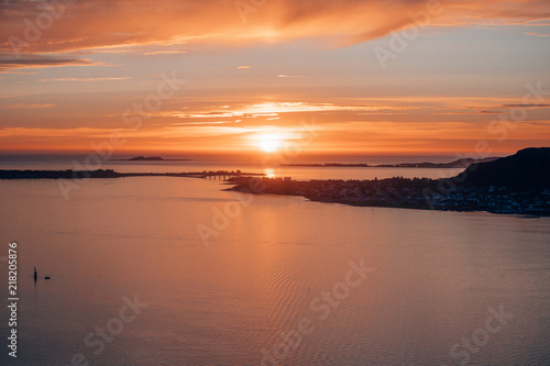 sunrise in norway - travel and tourism © SmallWorldProduction