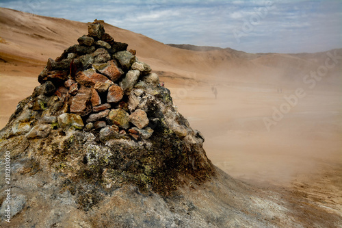 Volcanic Tower at Hvirer, Iceland