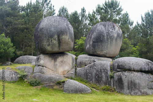 Giant rocks in Outeiro de Rei (Lugo, Spain) photo